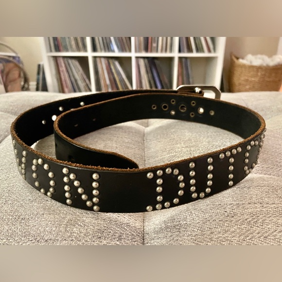 Vintage Size 28 Von Dutch Black Studded Jeff Gallea Leather...